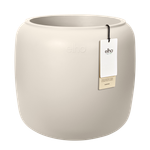 amber beads small 40cm linen white